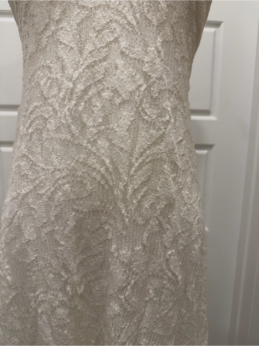 Zara Cream Halter Lace Maxi Dress - Picture 7 of 11